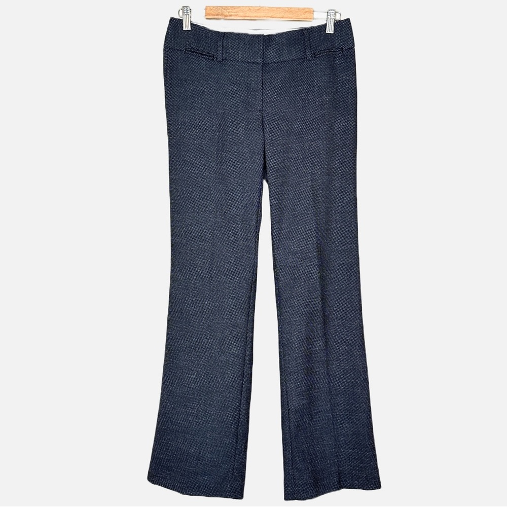 Ann Taylor LOFT Marisa Trouser Pants in Sz 2. Textured Black Gray Material